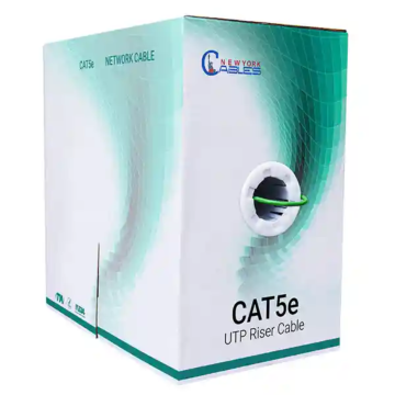 Cat5e Riser CCA 1000ft UTP Cable 350 Mhz 24AWG Pull Box