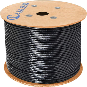 Direct Burial CAT5e Solid-Bare Copper Gel-Filled Core 1000ft Wooden Spool
