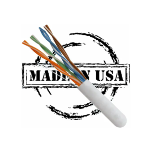 CAT5E Plenum 24AWG UTP 4 Pair Solid Bare Copper 350MHz UL Listed USA Made