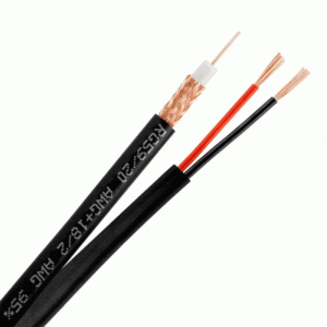 RG59 PVC | Direct Burial | Quad Shield 14AWG Solid CCS Conductor with Aluminum Foil Shield & 60% Aluminum Braid 1000ft Wooden Spool
