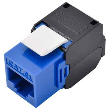 Toolless  Cat6a 180 Degree Vertical Rj45 Keystone Jacks