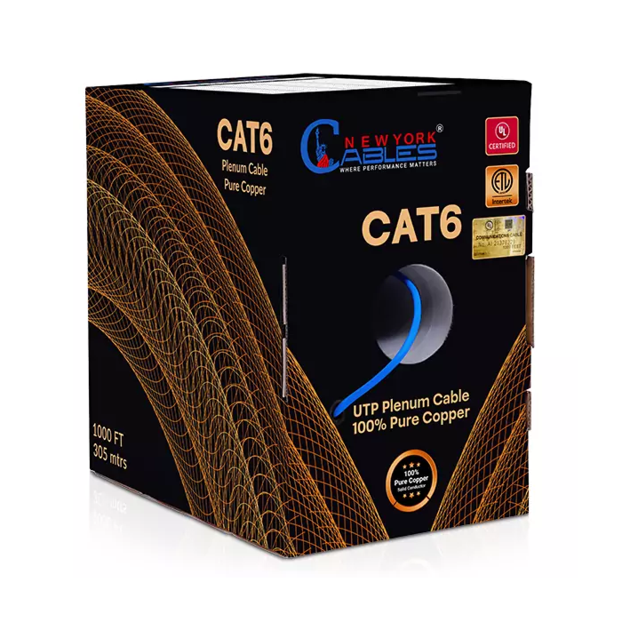 Cat6 Plenum Black Cable