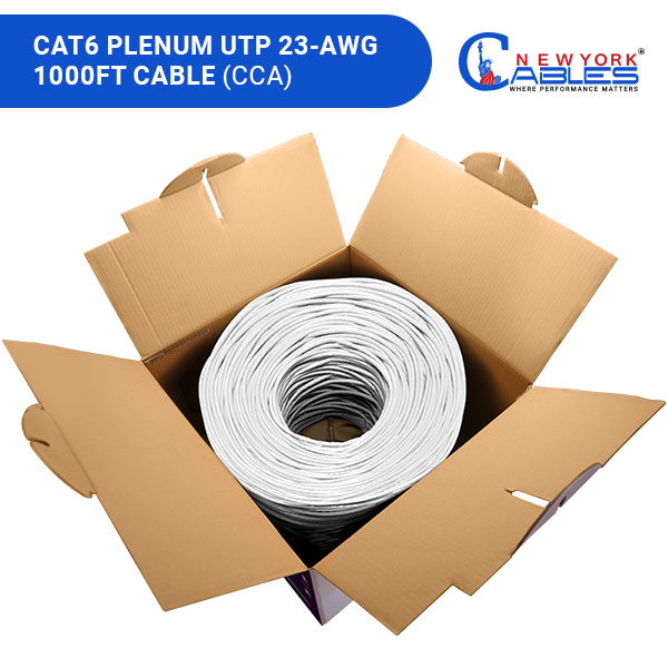 Cat6 1000ft Plenum Cable
