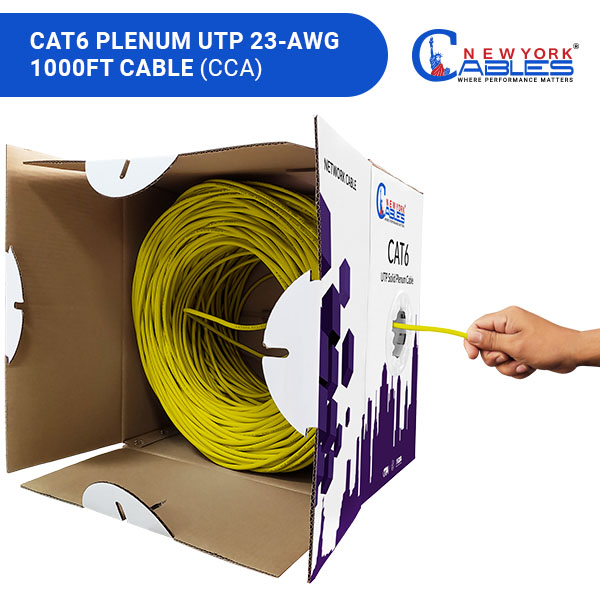 Cat6 1000ft Plenum Cable