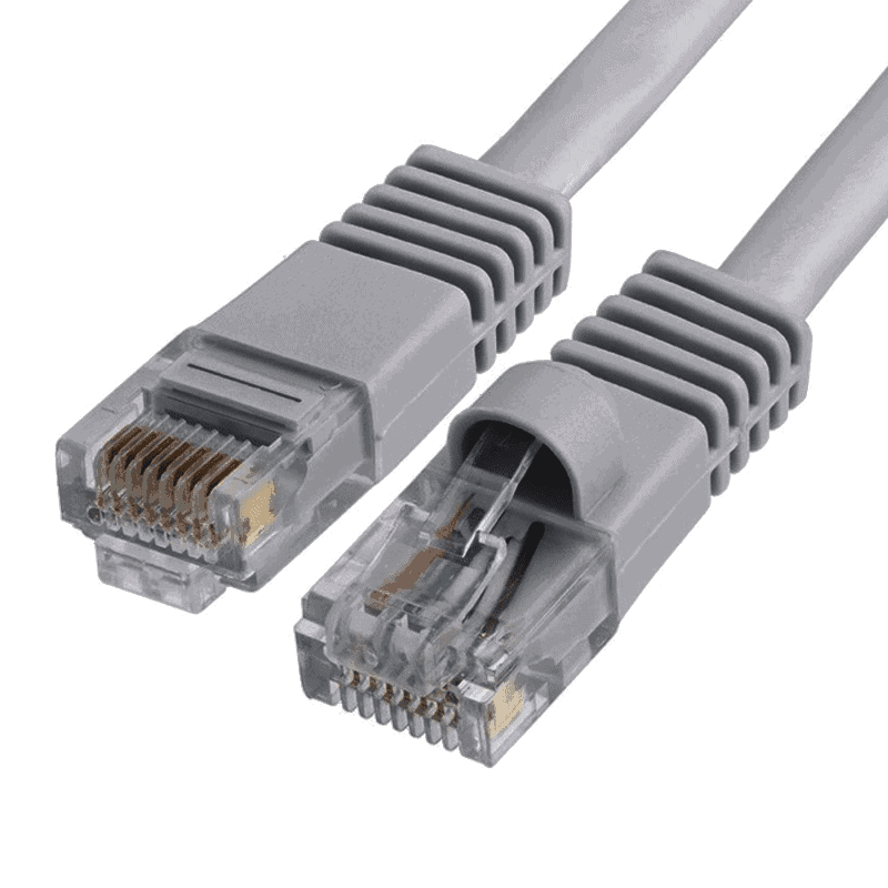 Cat 6 UTP Ethernet Network Patch Cable 550 MHz 35 ft Gray