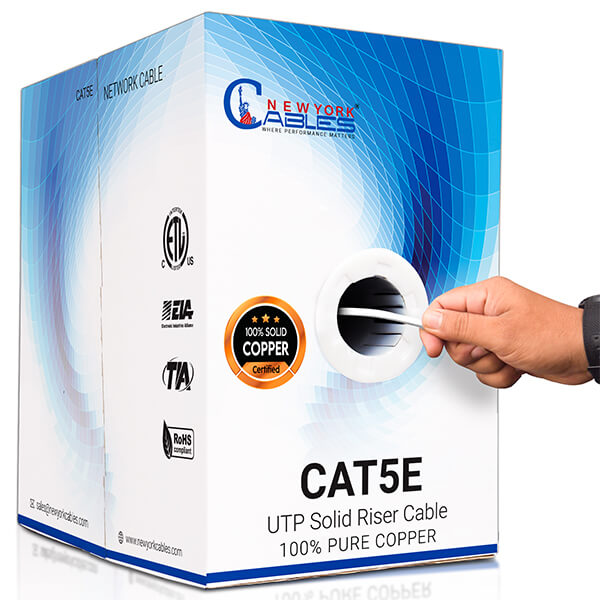 Cat5e-Riser-Bare-Copper-1000ft-24AWG-350MHz-ETL-Listed-UTP-CableWhite