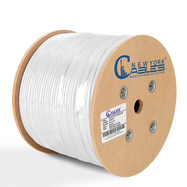 Bulk-Cat6-Plenum-Shielded-Solid-Copper-1000ft-CMP-FUTP-550-Mhz-CableWhite-1